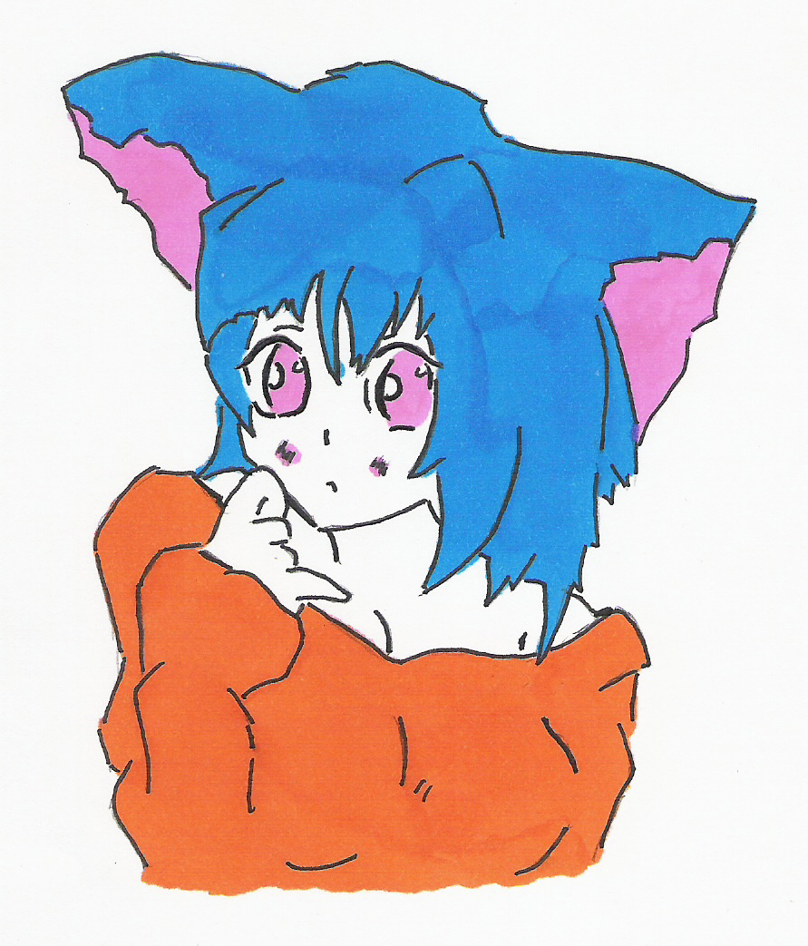 Anime/manga catgirl 01 by mj