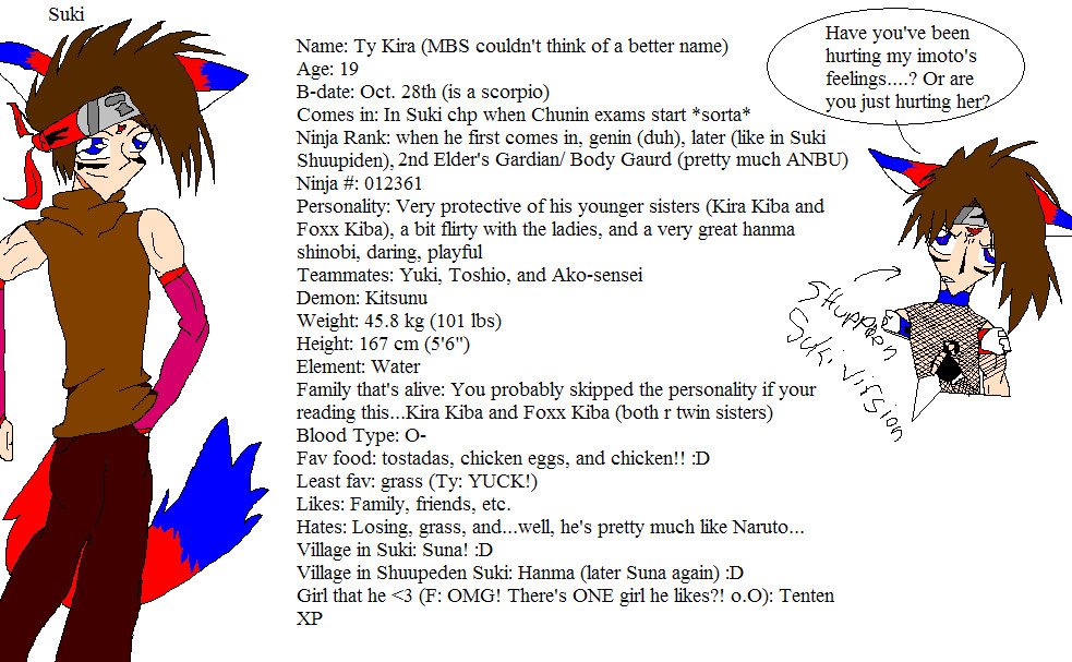 Ty Kiba--Kira and Foxx's Kiba's Older brother! (knew OC) by monkey_banana_smoothie