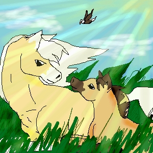Spirit and his mommy ^__^ by moon_howler