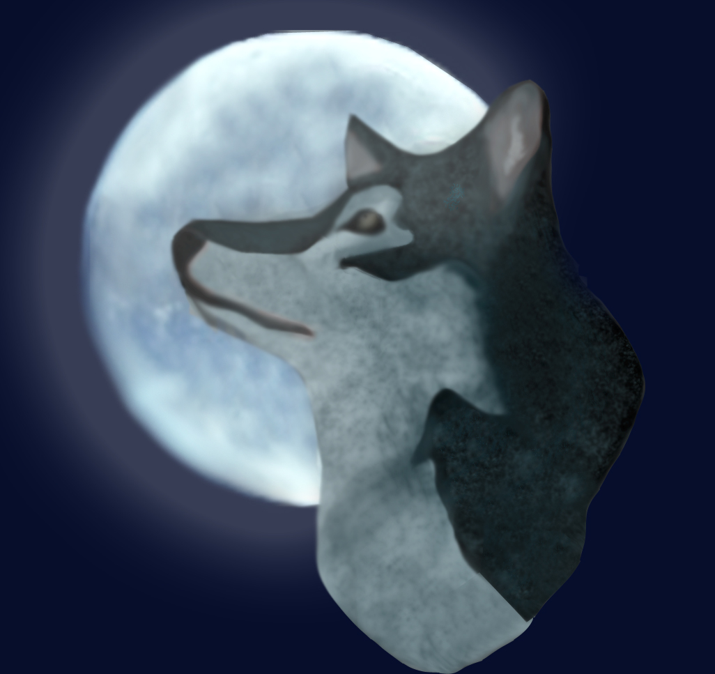 Wolf Digital Painting by moonlightwolf10