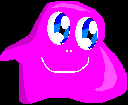 Cute Pink Blob by moppythemagicalmopdog