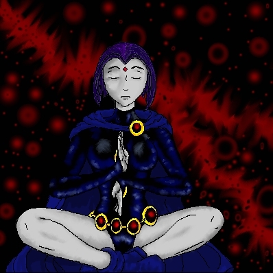 Raven meditating by mouse_rr