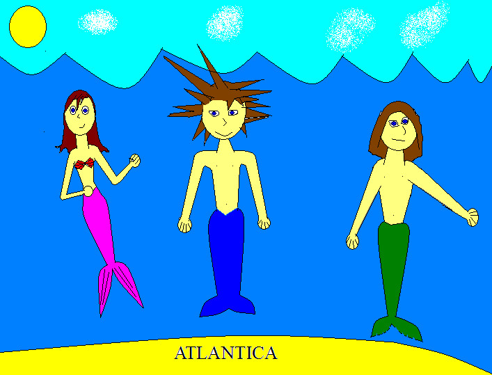 Atlantica: Sora, Kairi and Tom by mrfipp