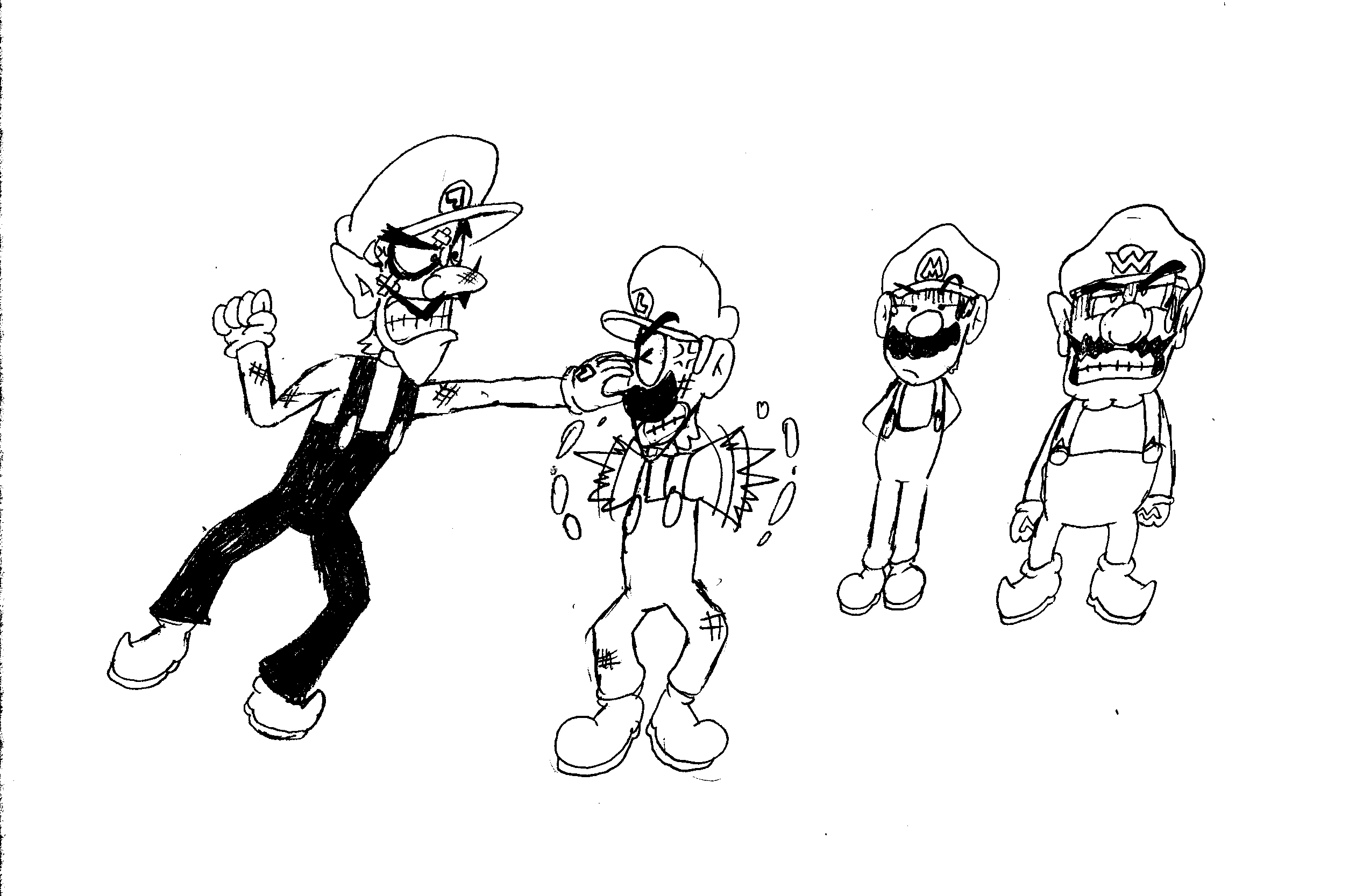 waluigi coloring pages