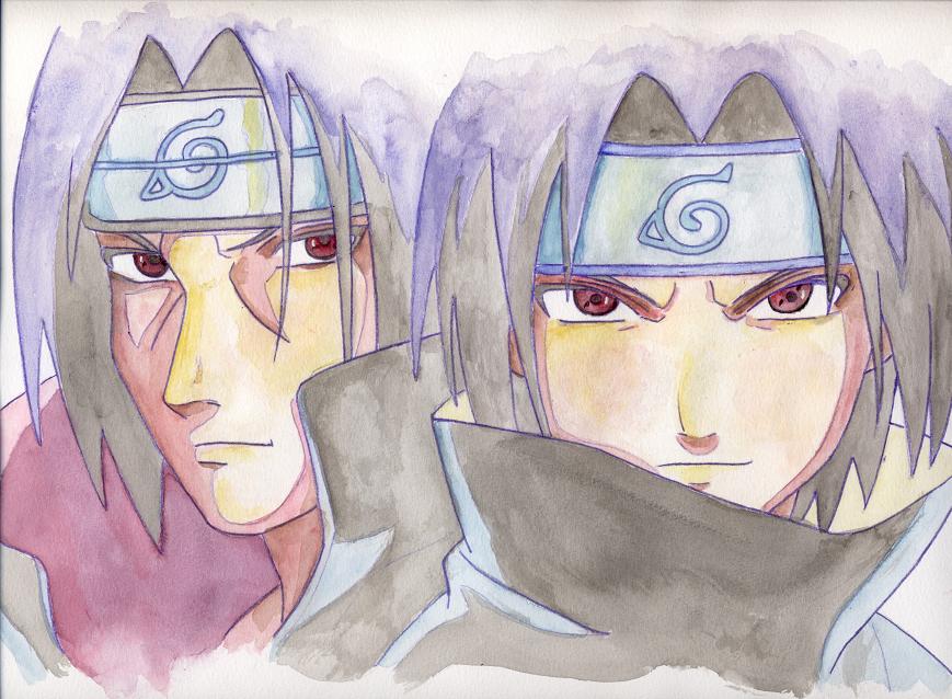 itachi and sasuke by my