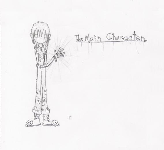 Uncolored Main Character by my_mind_is_its_own