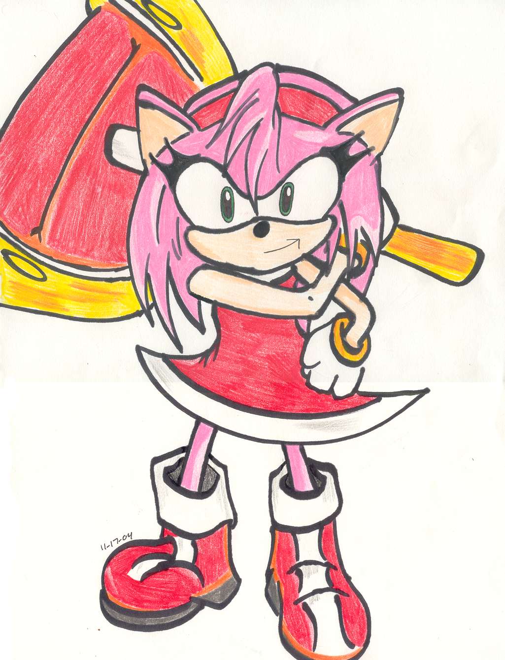 Amy Rose "come on" by mylilwashu
