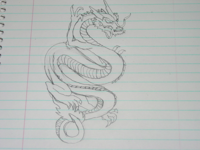 Chinese Dragon uncolored by mysticalgoddess