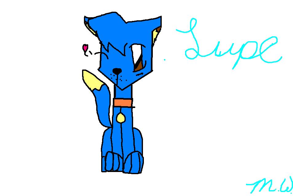 a blue lupe by mysticwolf