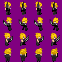 Cloud of thy game sprite, with sword by NIX