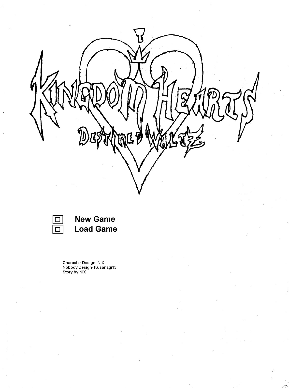 Kingdom Hearts Destined Waltz Page 1 by NIX