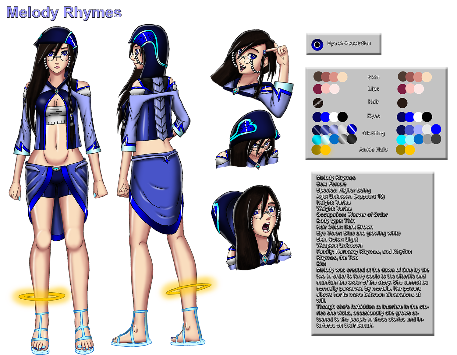 Melody Rhymes Character Sheet by NIX