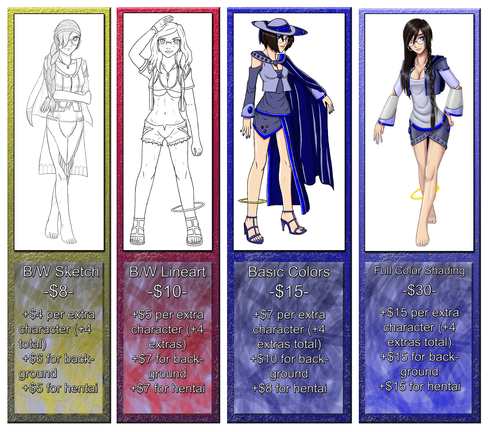 Commission Prices (50% off) by NIX