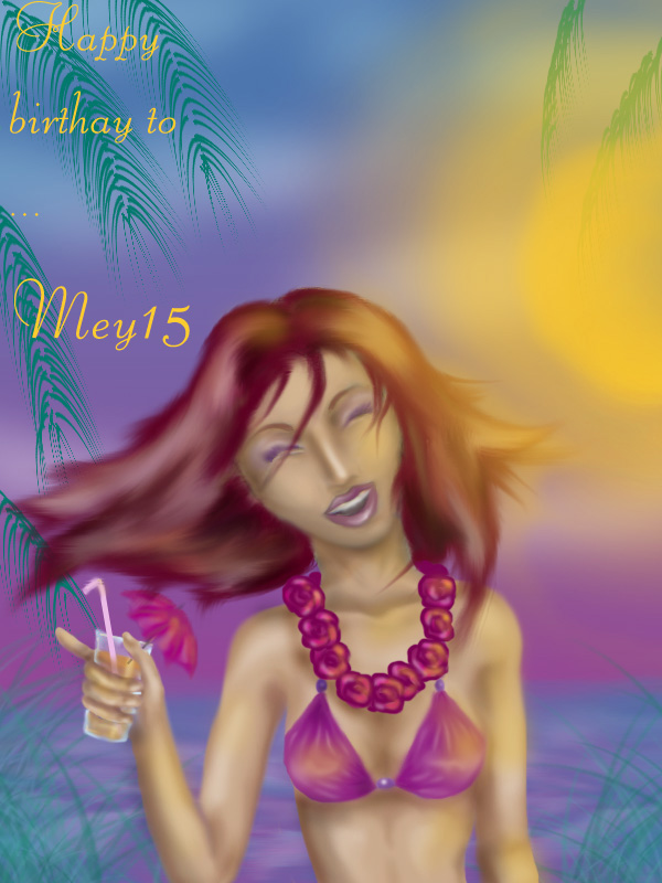 A summerish b-day present for Mey15" by NaNaNa