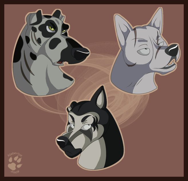 Head Doodles by Naberius