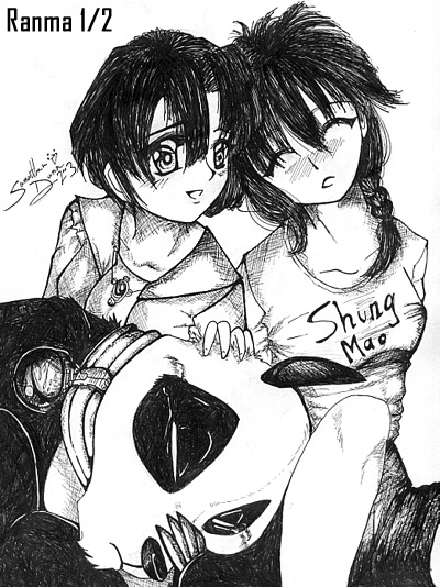 Ranma and Akane (A belated New Years pic.) by Nakao