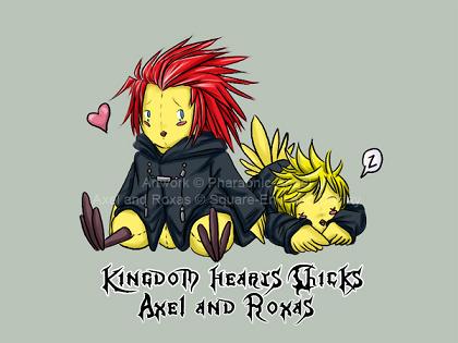 KH Chicks: Axel and Roxas by Nakura