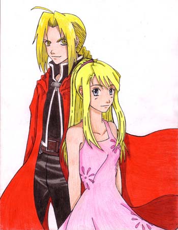 Ed and Winry *Request for finalfantasy14* by Namiko-chan