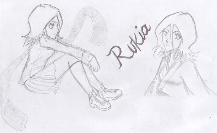 Rukia sketch by Namiko-chan