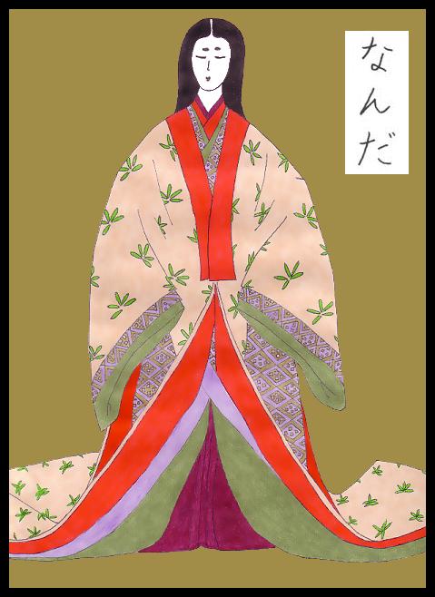 Genji inspired noblewoman - colored by Nanda