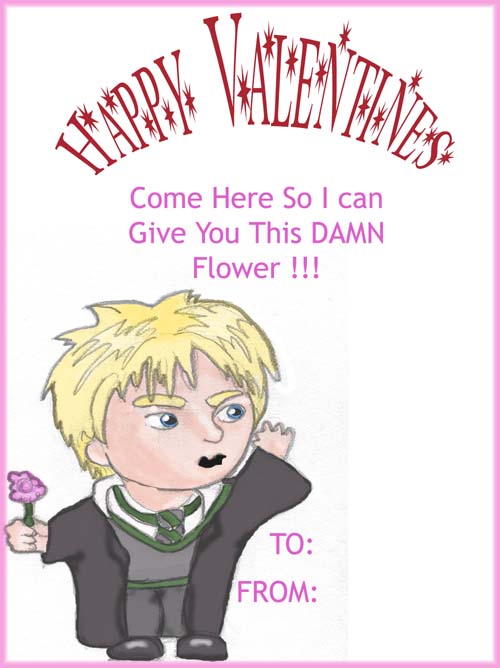 Draco Valentine Card by Nanobear