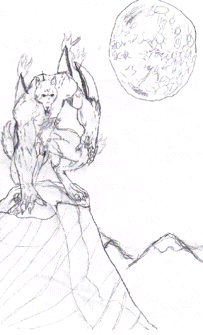Nanook under the curse of the full moon ((uncolore by Nanook