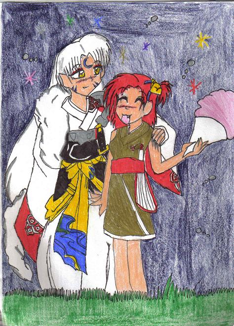 Sesshoumaru and Fiori (for Vashu_is_my_angel) by NarakusSlaveandLover