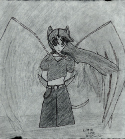 cat child  winged me by Naruto