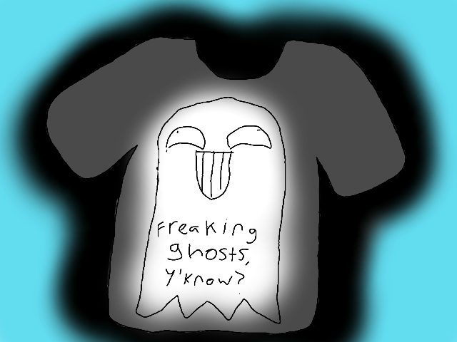 Freakin' Ghosts T-shirt by Nat_the_BluJay1992