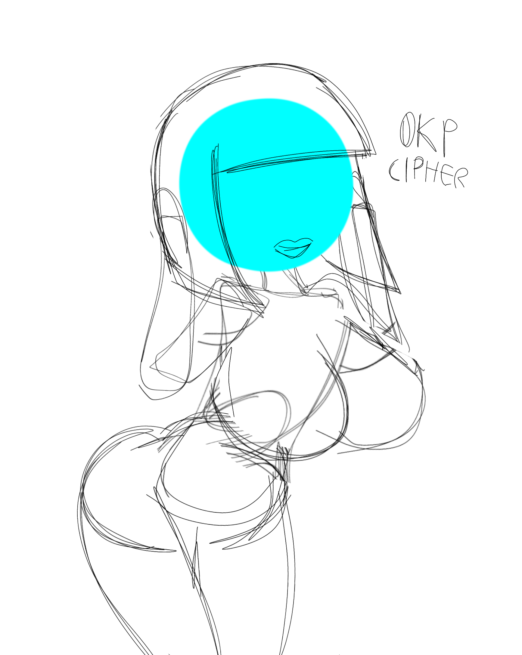 Okp cipher sketch by Necsuki