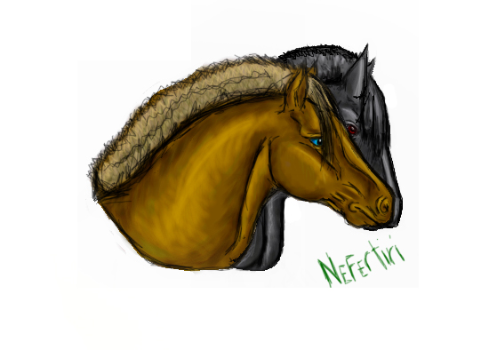 2 Horses by Nefertiri