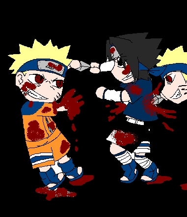 bloody sasuke and naruto(fullnarutoZ) by Neji-lover
