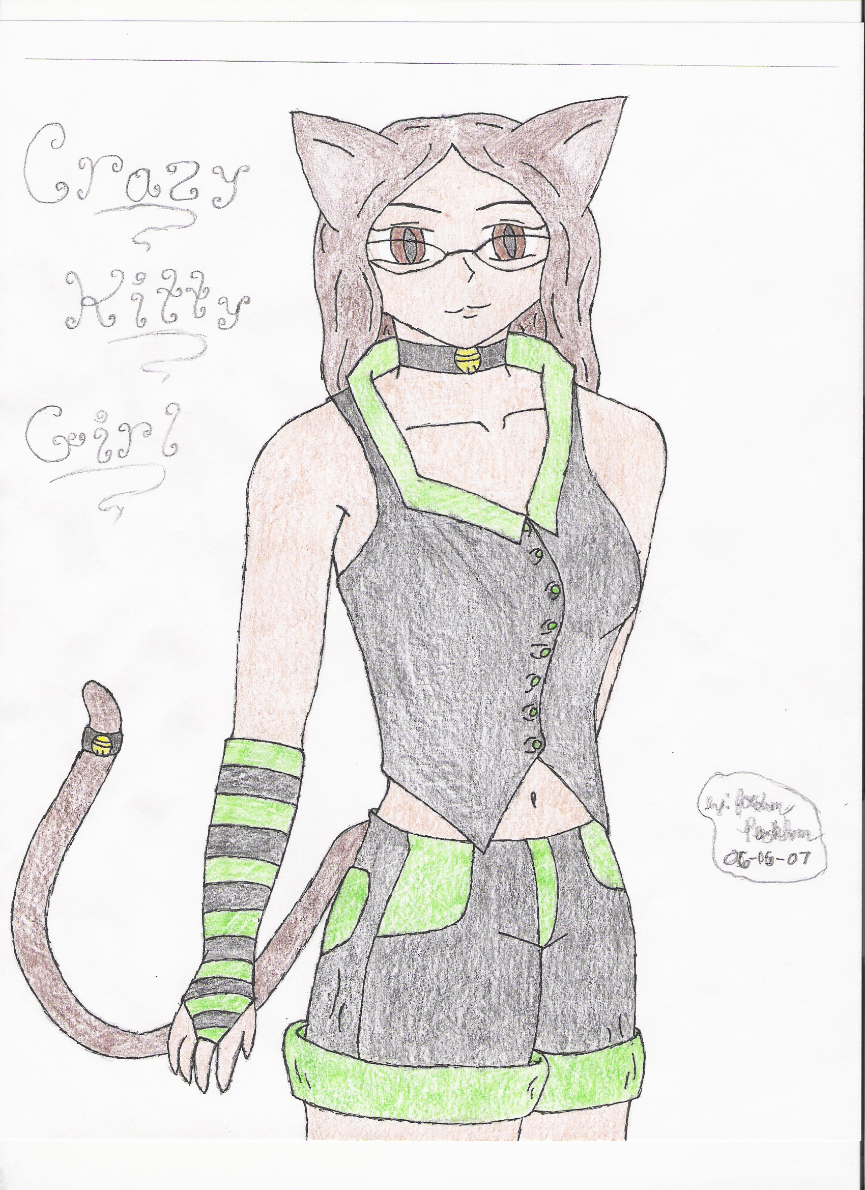 Crazy Kitty Girl (NekoGoky) (Colored) by NekoGoky