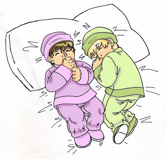 My Sweet Babies (Yukio and Shingo) (coloured) by NekoHellAngel