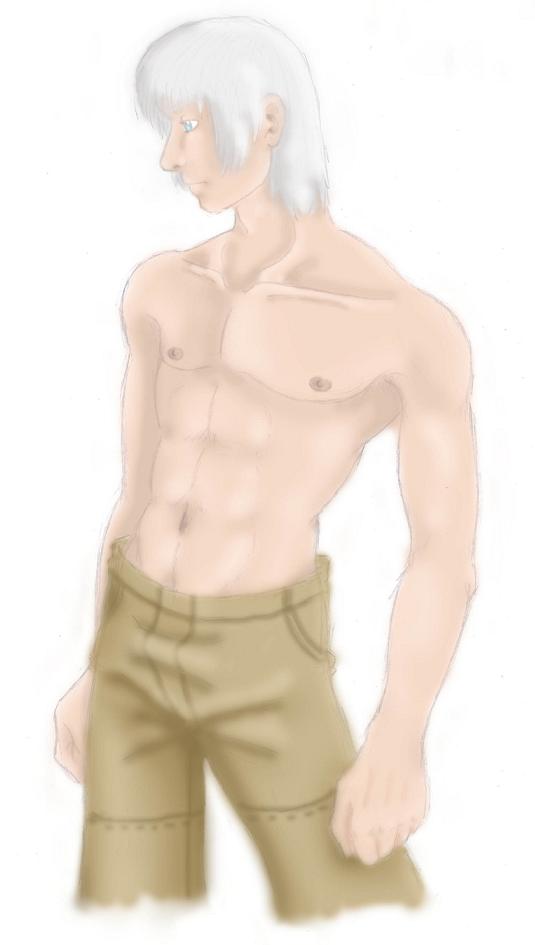 A Shirtless Dante by NekoHellAngel