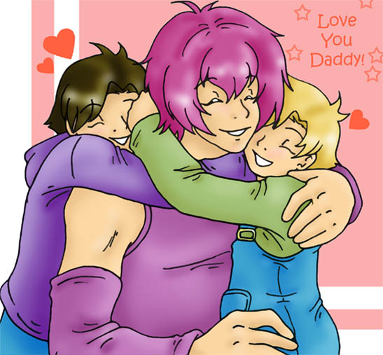 The boys love Daddy by NekoHellAngel