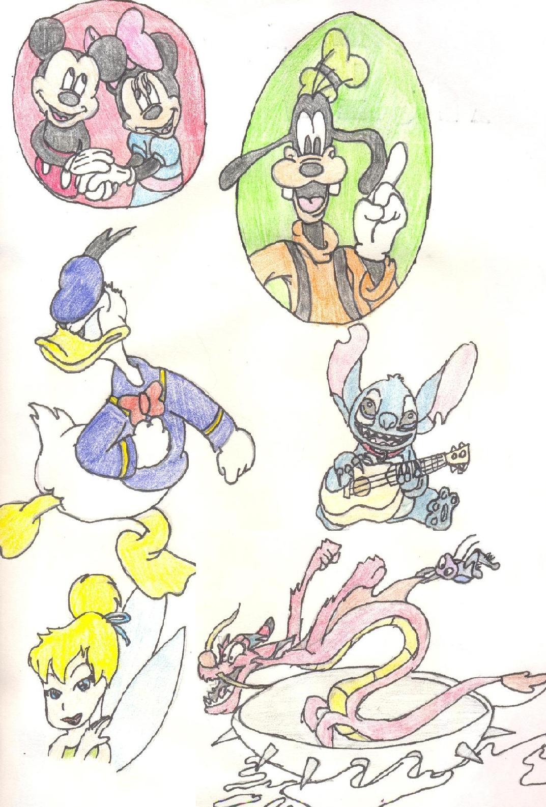 Disney characters by Nekosas
