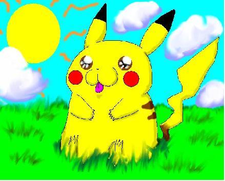 Pikachu's smile! :3 by Nekoyosounis_boyfriend