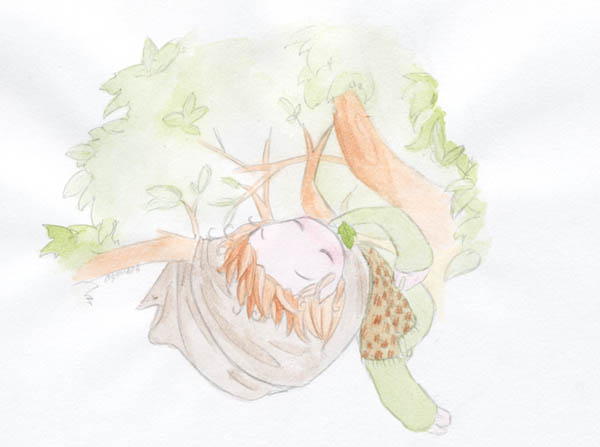 Pippin Sleeping In A Tree by NelleNinja