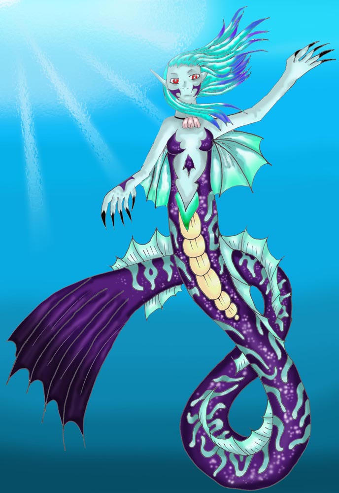 *Demonic Mermaid* by Nemesisdragon
