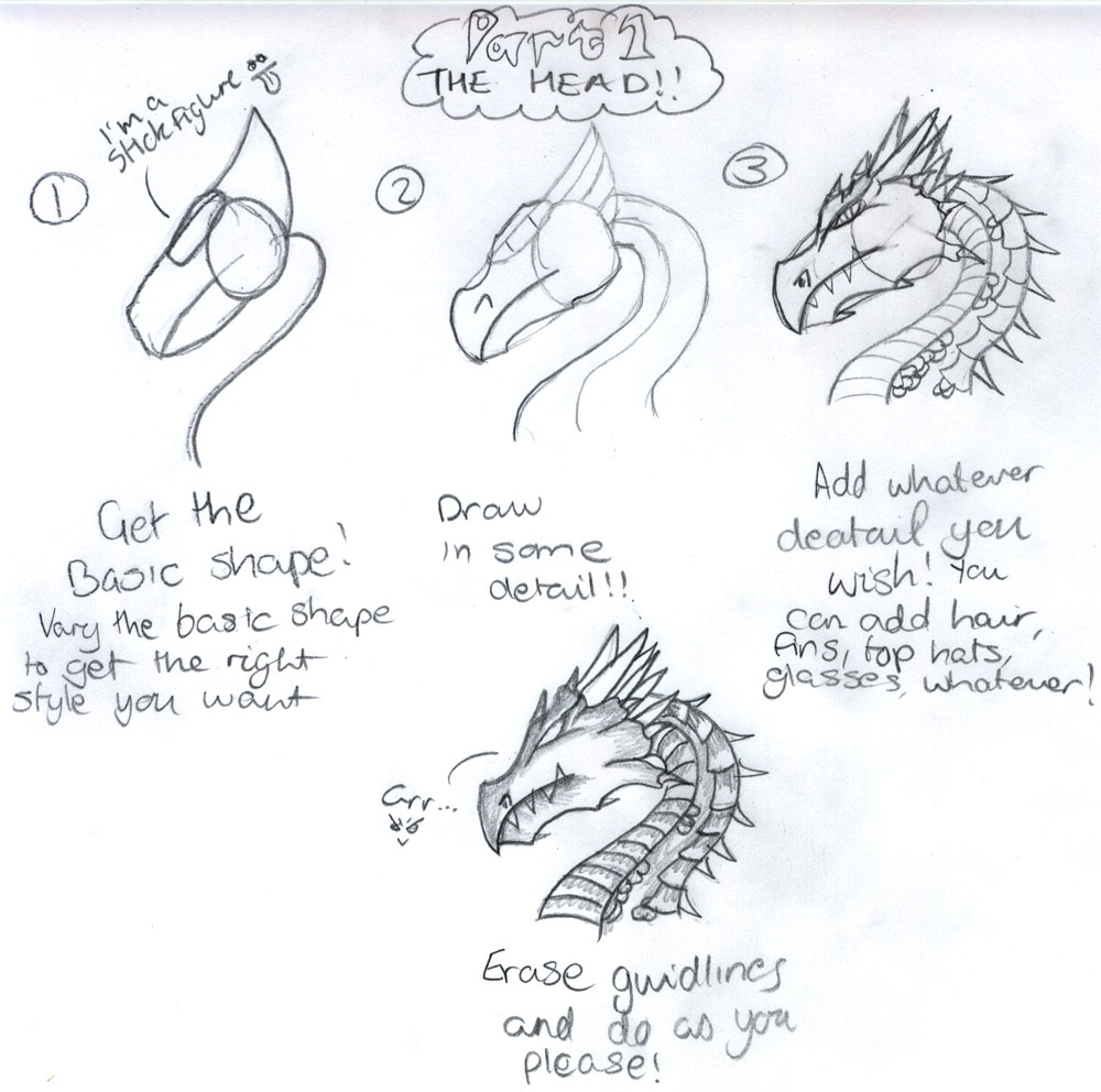 *Dragon Drawing Tutorial- P1* by Nemesisdragon