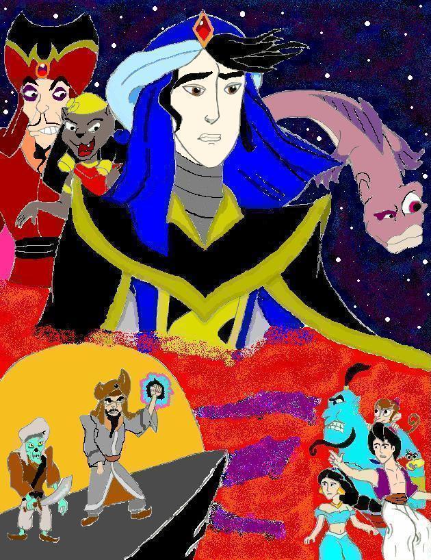 Aladdin Character Collage by Neo-Orochi