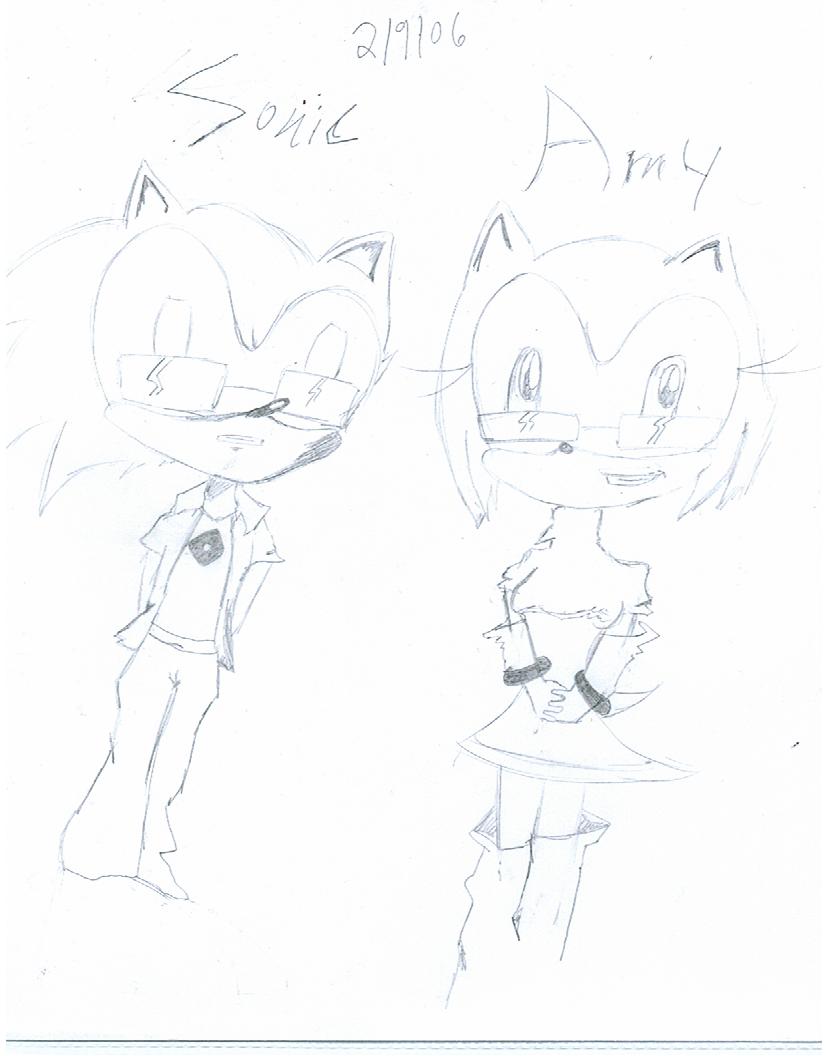 Sonic & Amy (request)For by Neopetgirl