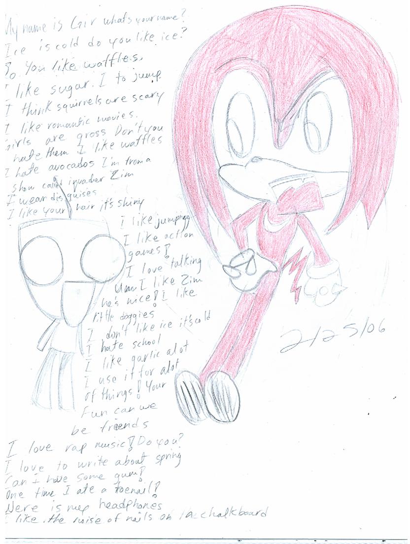 KnuxLuver(request)Gir and knux! by Neopetgirl