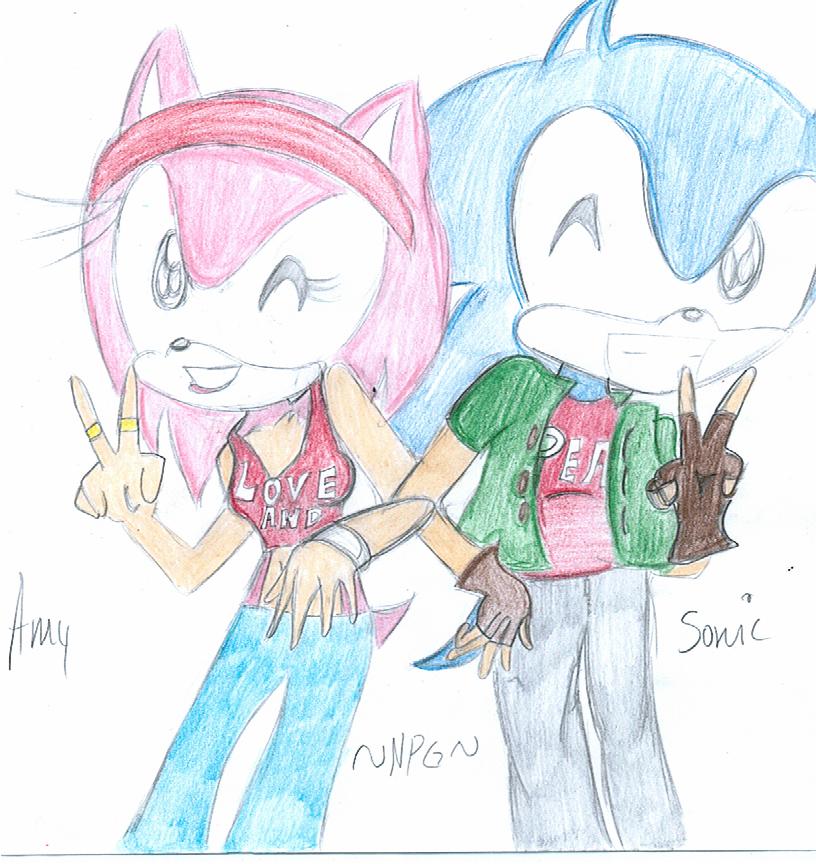 SonicXAmy *request from curlyfry95* by Neopetgirl