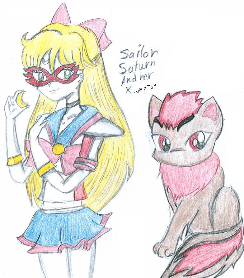 Sailor Venus and her Xweetok(request) by Neopetgirl