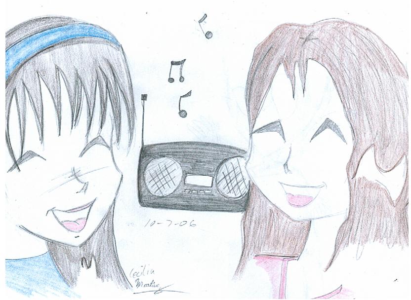 Me and Carmen listening to the radio *request* by Neopetgirl