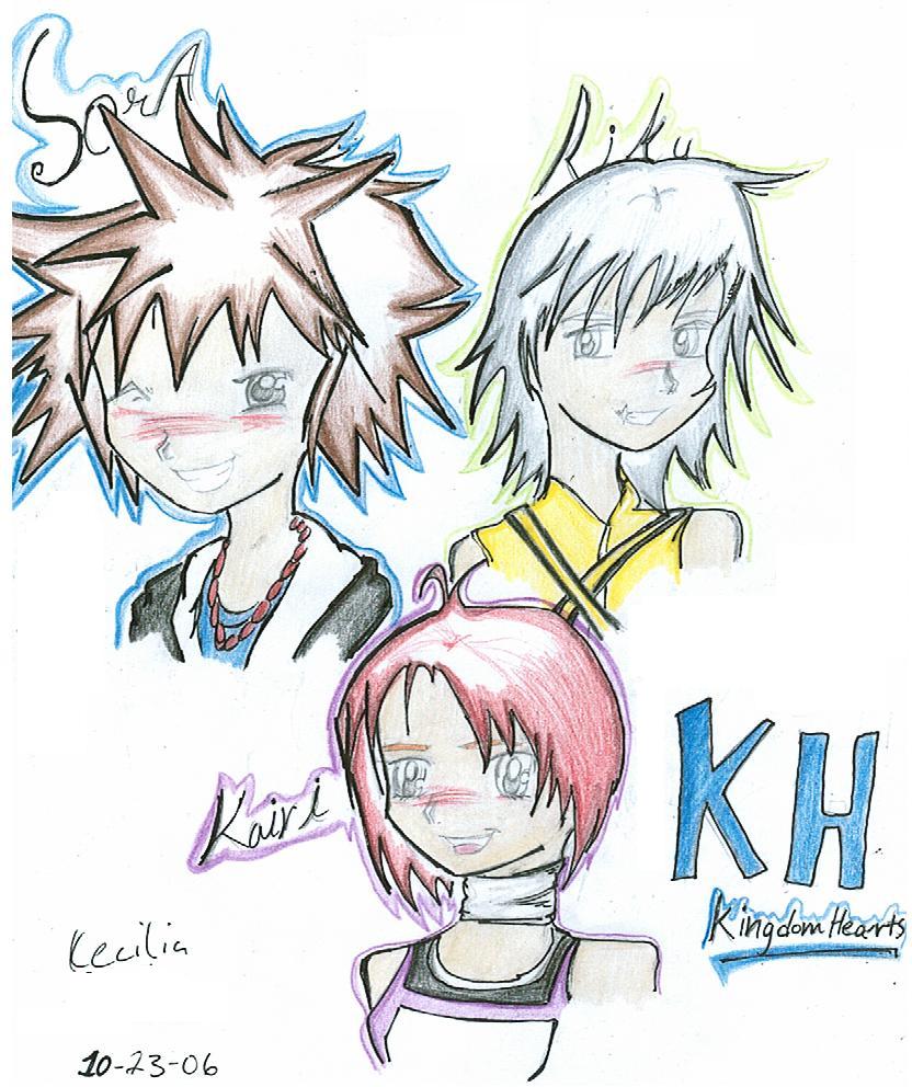 Sora,Riku,Kairi by Neopetgirl