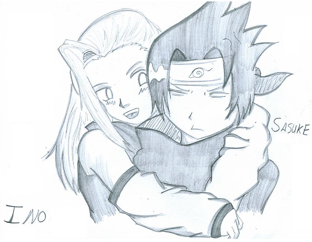 Ino and Sasuke by Neopetgirl
