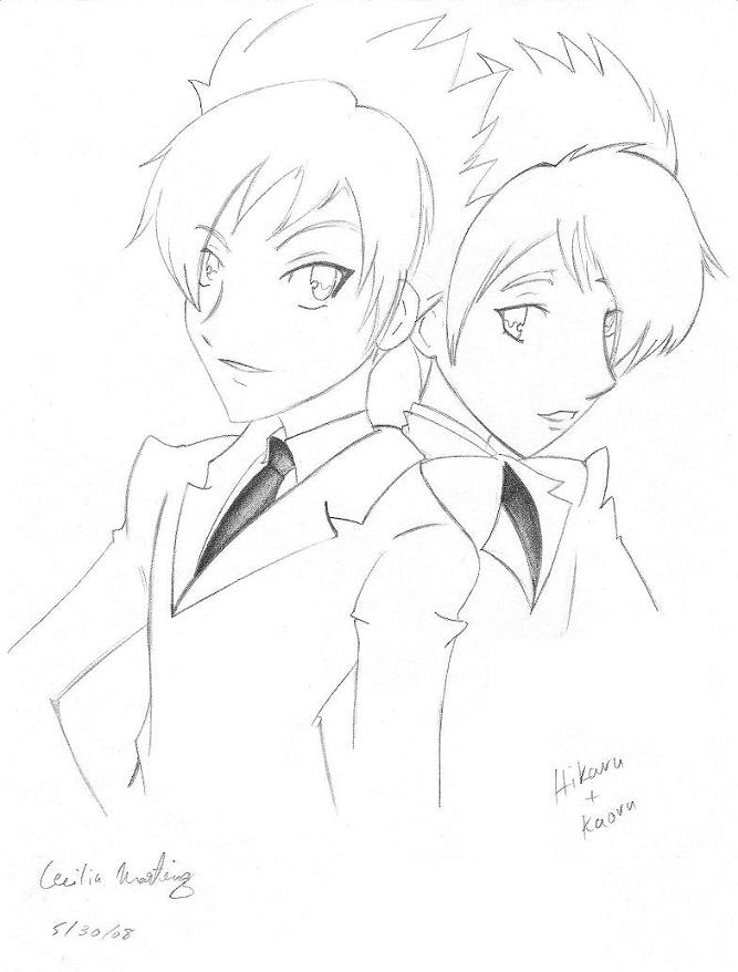 Hikaru and Kaoru-Ouran High School Host Club by Neopetgirl